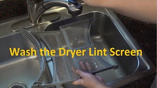 How to Wash a Dryer Lint Screen