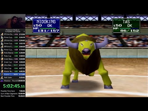 Pokemon Stadium 1 - Complete the Game Speedrun in 19:41:57 [Current World Record]