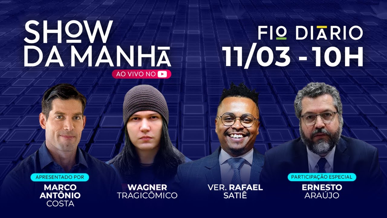 SHOW DA MANHÃ - GLEISI ASSUME MINISTÉRIO E CAOS AUMENTA NO DESGOVERNO - 11/03/2025