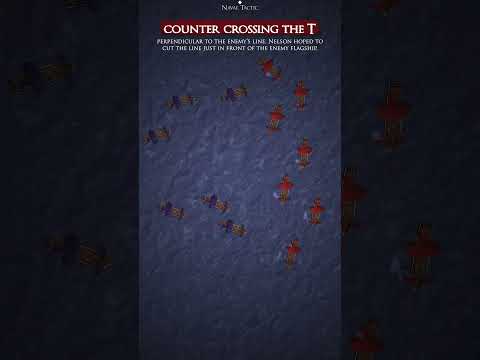 How to counter Crossing the T- Naval Tactic #shorts #documentary #tactical #military #naval #history