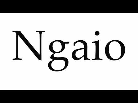 How to Pronounce Ngaio