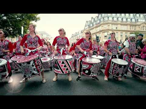 Notting Hill Carnival 2023, London, UK - Batala Mundo Drummers 3