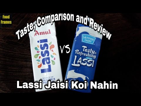 Mother dairy sweet lassi vs amul sweet lassi