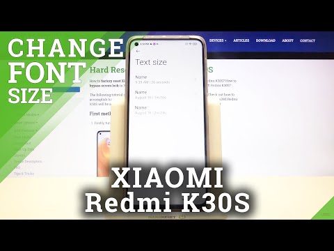Xiaomi Redmi K30s Change Font Size