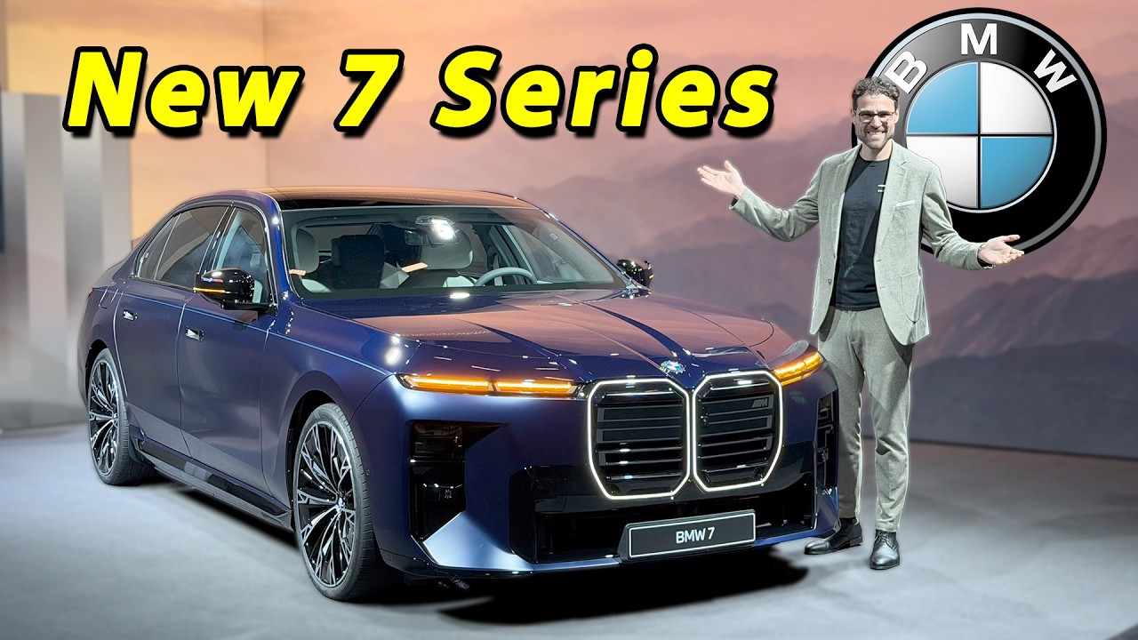 Updated BMW 7 Series with revised double kidney grille and new taillights, reviewed by Autogefühl