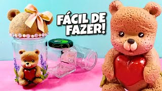 SIMPLES DE FAZER. RECICLE VIDROS COM ESSA IDÉIA!