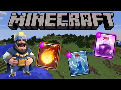 Smart Snake - CLASH ROYALE IN MINECRAFT! | 1.11 + 1.10 Only One Command | Spells | NO MODS!