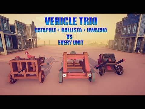 TABS | Vehicle Trio (Catapult + Ballista + Hwacha) VS Every Unit (Same Price)
