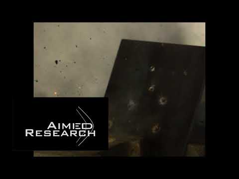 Slow Motion Showdown!: 3/8" MIL-46100 Steel Armor Destroyed!!! Aimed Research