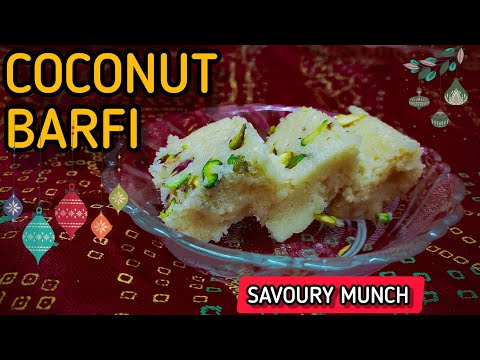 Diwali Special || Instant Coconut Barfi using Milk Powder ||Nariyal Barfi Recipe
