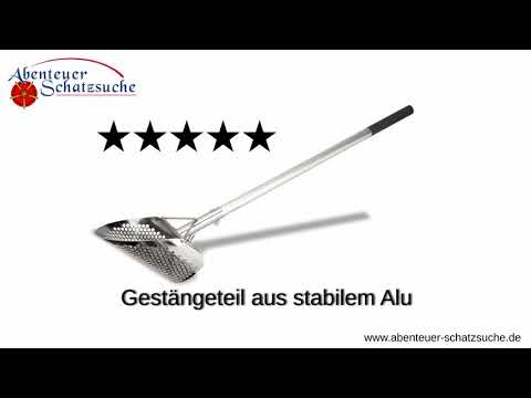 Sand Scoop XL mit 20 x 27cm Edelstahl Korb