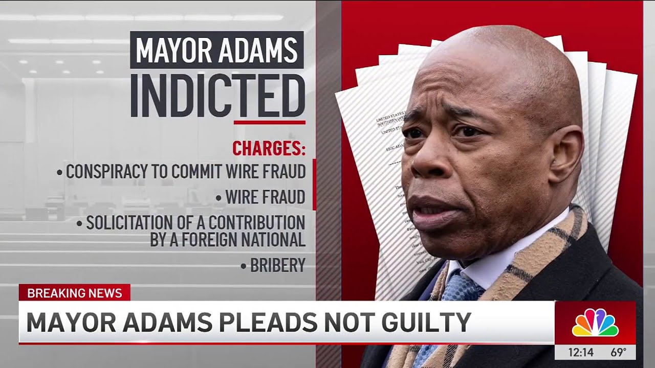 Mayor Eric Adams pleads not guilty in federal bribery case | NBC New York