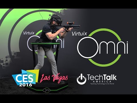 VIRTUAL REALITY WALKING PLATFORM | VIRTUIX OMNI actually lets you run around