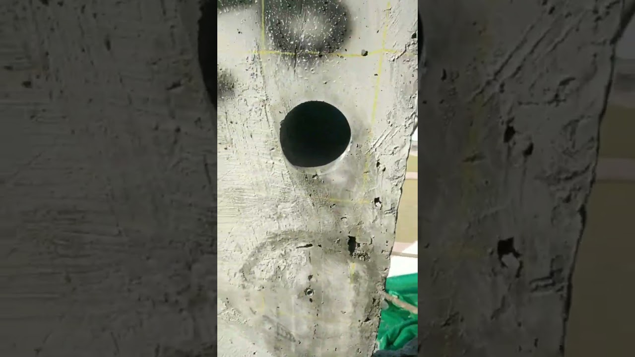 Concrete Core Cutting | Drilling machine | Concrete Test #core #drill #test #viral #shorts #concrete