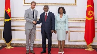 Prince Harry detonates mine in Angola, Meghan honors slain S. A student