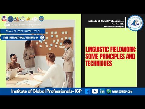 Linguistic Fieldwork: Some Principles and Techniques