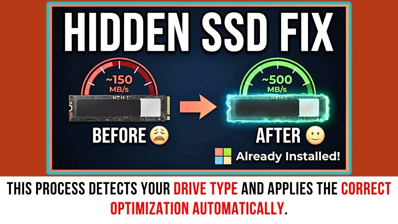 Windows Has Been Hiding This SSD Fix From You (It’s Already Installed)