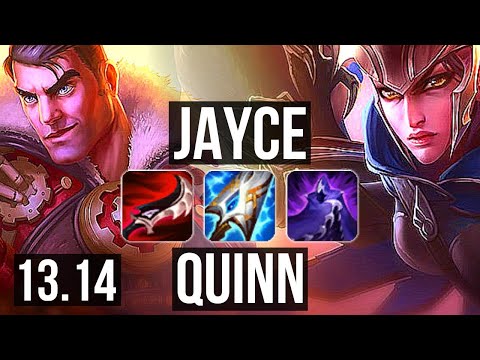 JAYCE vs QUINN (TOP) | 8 solo kills, Legendary, 600+ games | KR Master | 13.14