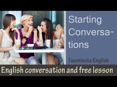 会話を始める - 英会話レッスン