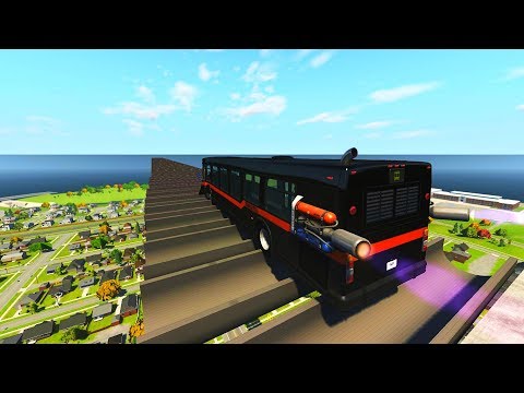 Reverse Air Speed Bumps Crashes - Beamng drive