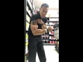 Flexing muscles in Gnc