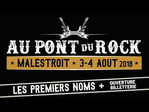 Au Pont Du Rock 2018 - Premiers noms