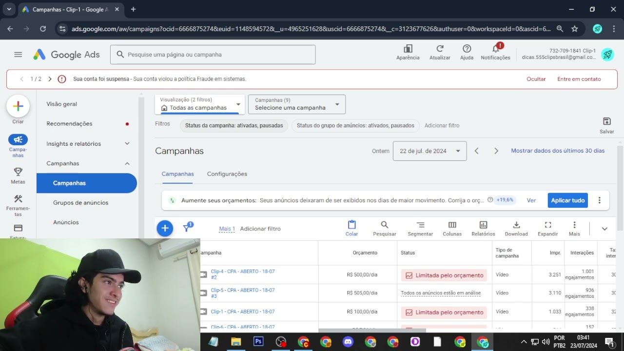 COMO ESCALAR 10K DIA (NA PRÁTICA) SUAS CAMPANHAS NO YOUTUBE/GOOGLE ADS (PARTE 1)