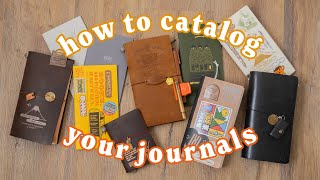 How I Catalog My Completed Journals 📚 TRAVELER'S notebook
