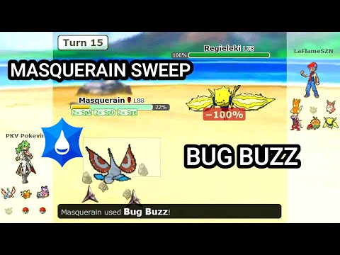 Masquerain Beat a Regieleki 1 Vs 1! (Pokemon Showdown Random Battles) (High Ladder)