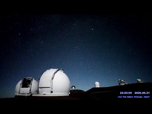 マウナケア天文台から星空ライブ 東側ビュー