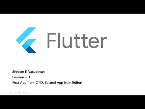 3. Your First App with Flutter (Hello, World with flutter)
