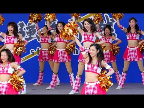 チアリーダーによる試合前のチアダンスパフォーマンスショー