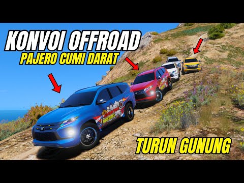 OFFROAD PAJERO CUMI DARAT TURUN GUNUNG PALING TINGGI - GTA 5 MOD