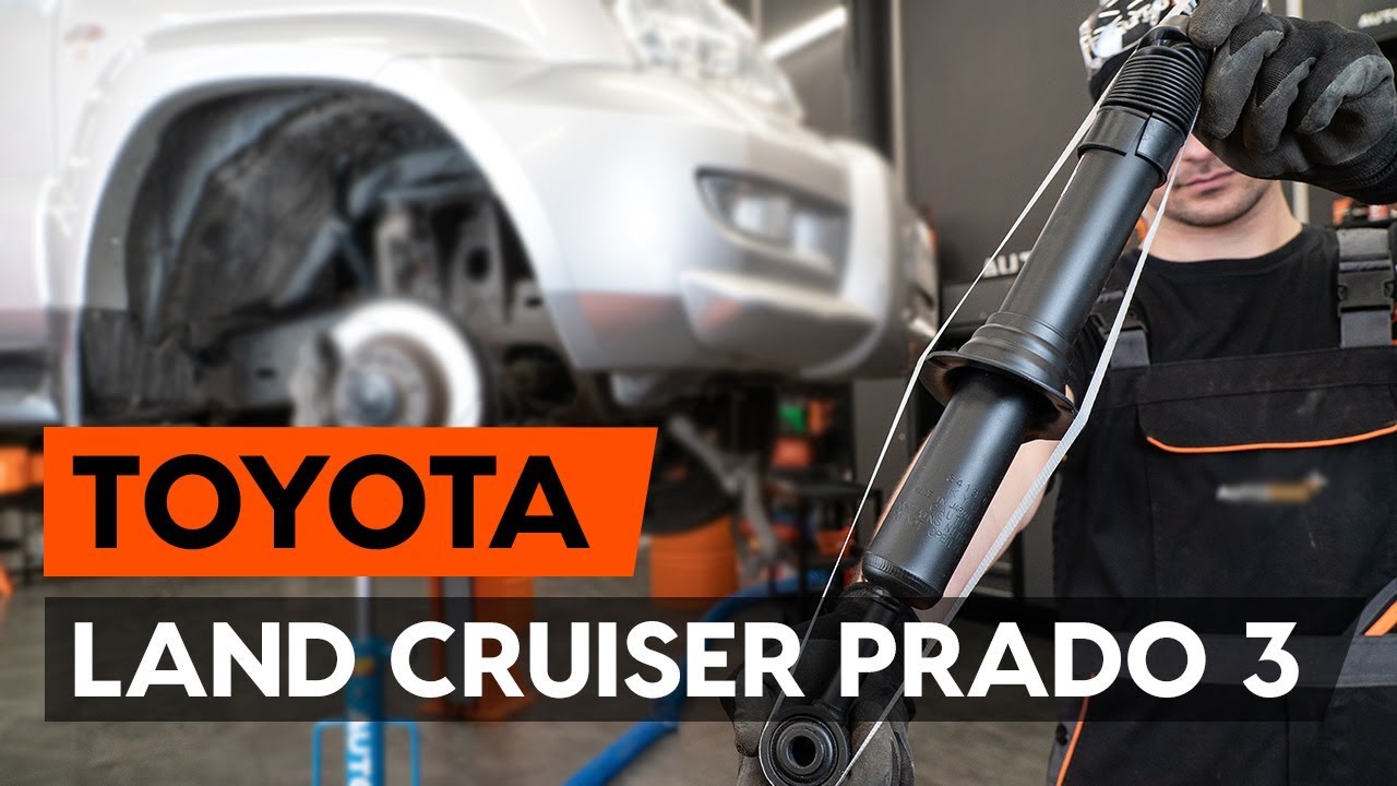 Kako zamenjati avtodel vzmetna noga (blazilnik) spredaj na avtu Toyota Prado J120 – vodnik menjave