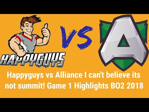 Happy guys vs Alliance I can't believe its not summit! dota2 cup game 1 Highlights BO2 Day 2