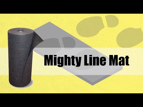 Mighty Line Mat - Sticky Absorbent Floor Mat -  Adhesive Backed Absorbent Mat On A Roll