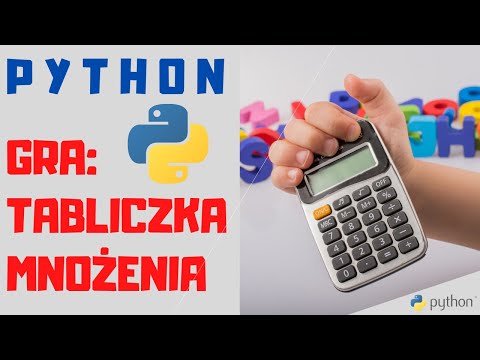 Python 🐍 Gra: tabliczka mnożenia 🧮 random, input, for