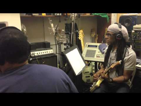 Nile Rodgers (Chic,Daft Punk) recording with Jota Quest in Avatar (Power Station) Studios in NYC