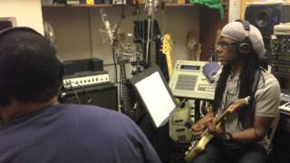 Nile Rodgers (Chic,Daft Punk) recording with Jota Quest in Avatar (Power Station) Studios in NYC