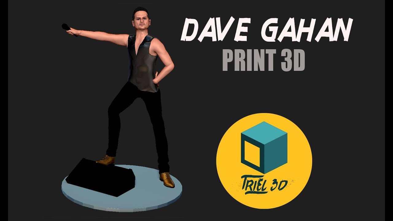 David Gahan Modelo de impresión 3D