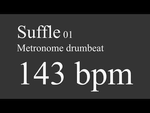 143 bpm suffle drumbeat metronome 01