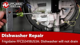 Dishwasher Repair - Leaking Water - Drain Pump Assembly