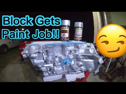 How to paint an engine block using VHT paint!