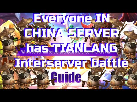 Everyone in China Server has TIAN LANG!!! Interserver battle VoD - Summoners War