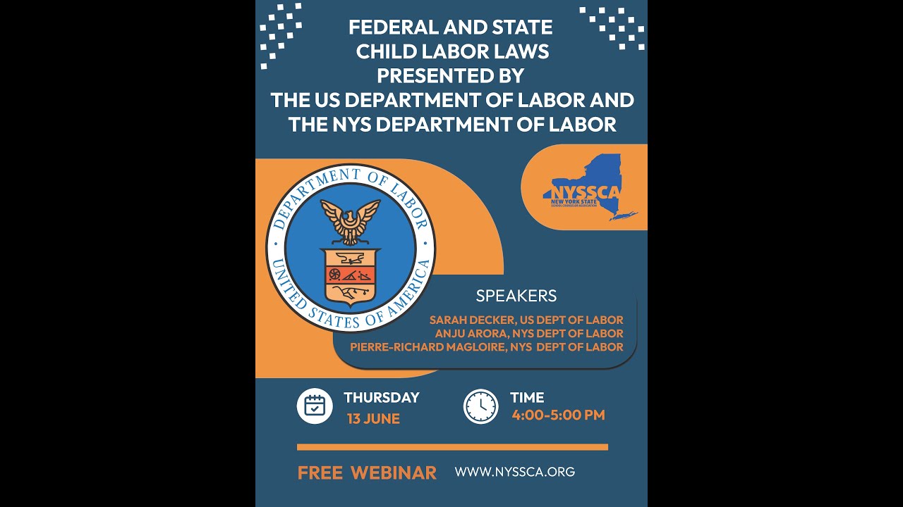 Child Labor Laws Webinar 6 13 2024