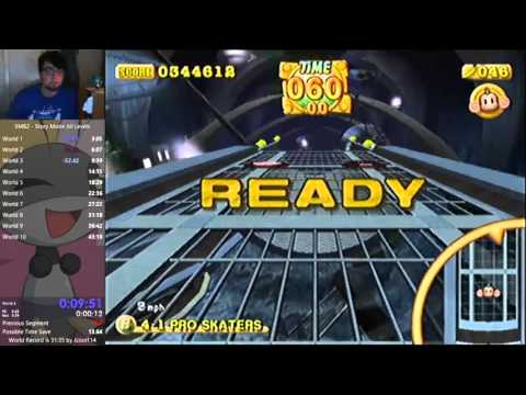 [Current PB] Super Monkey Ball 2 Story Mode All Levels Speedrun [38:34]