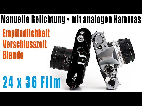 Manuelle Belichtung mit analogen Kameras • Blende Verschlusszeit ISO • Leica MP manuell belichten