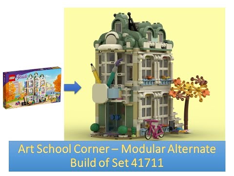 LEGO MOC Art School Corner - Alternate Build of Set 41711
