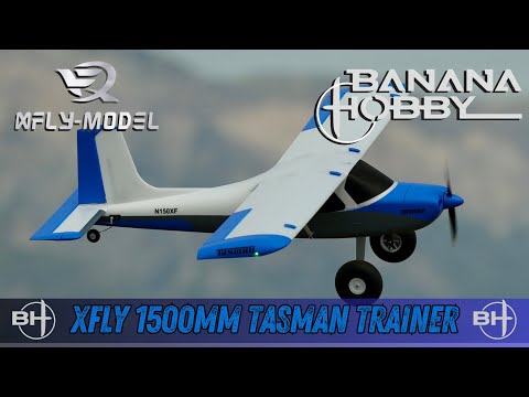 All-New XFly-Model Blue Tasman 1500mm RC Trainer Airplane Flight Review 
