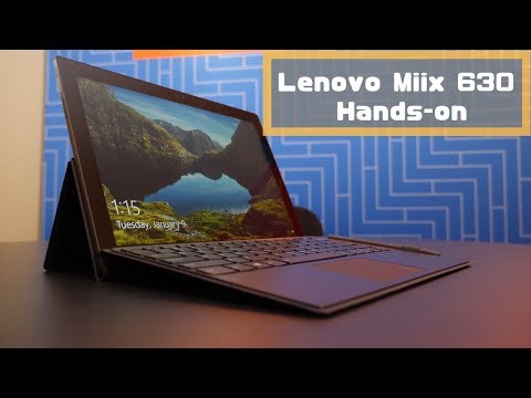Lenovo Miix 630 Hands-on: Powered by Snapdragon 835